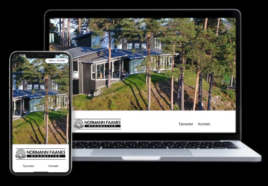 Normann Faanes bedriftsnettside